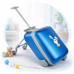 ABS 20 inches Moving Trolley - Blue