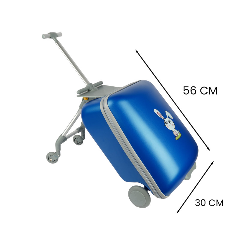 ABS 20 inches Moving Trolley - Blue