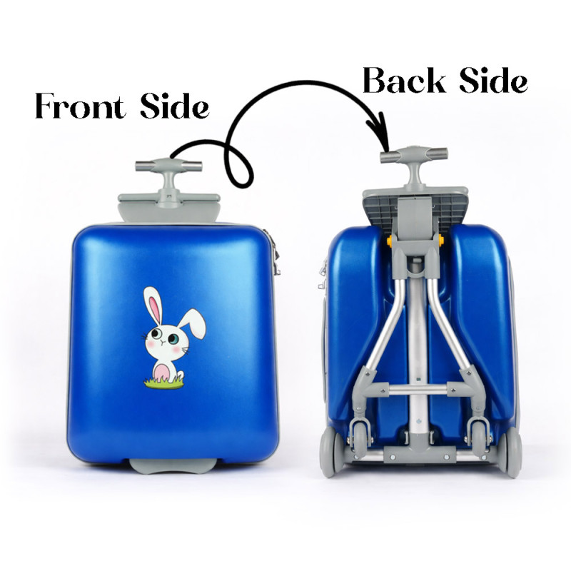 ABS 20 inches Moving Trolley - Blue