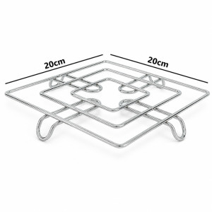Stylish Shield Kitchen Rack Designed for Everyday Cooking &amp; Kitchen Excellence – Silver (H-20cn W-20cm)