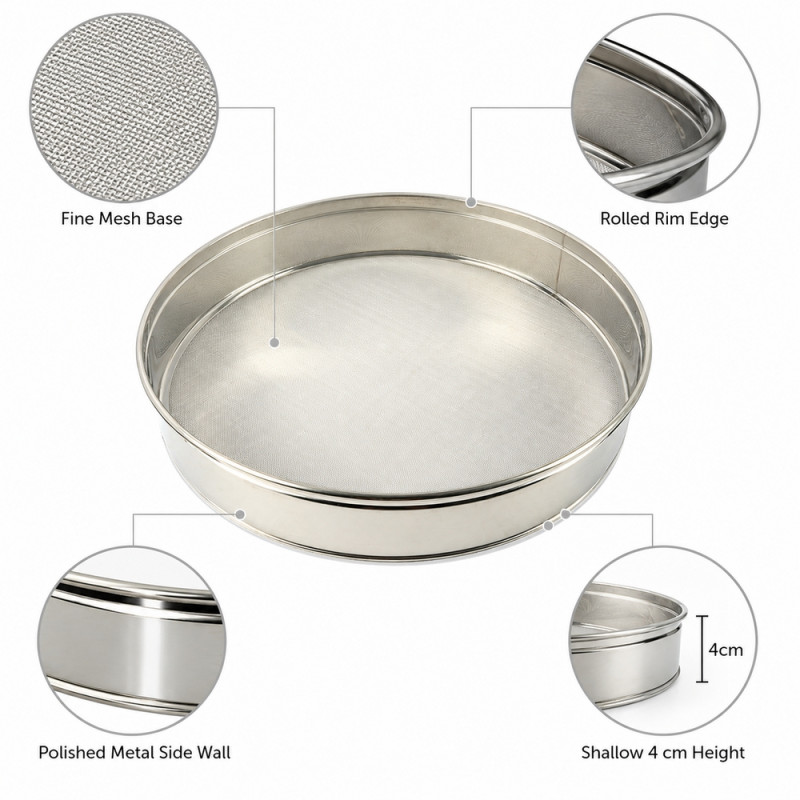 Wheat Strainer with Bowl – Classic (29cm X 4cm)