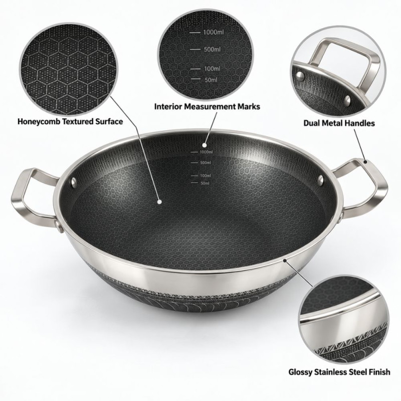 Wok with Handles