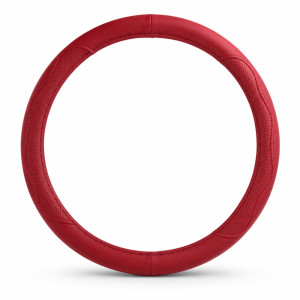 Red 38cm Universal PU Leather Steering Wheel Cover Red 38cm Universal PU Leather Steering Wheel Cover