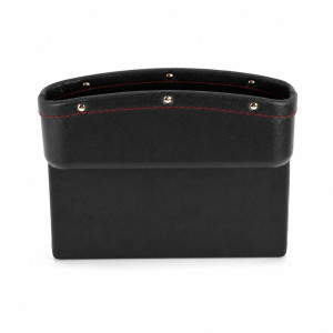 PU Leather Car Seat Gap Filler & Organizer – Red Stitching – Black (23x16cm) PU Leather Car Seat Gap Filler & Organizer – Red Stitching – Black (23x16cm)