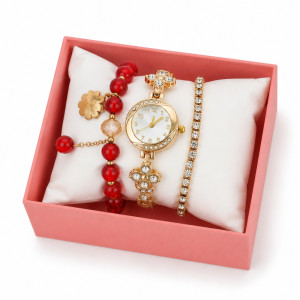 Golden Hour Ladies Watch Designed for Style &amp; Timekeeping – Golden (free)