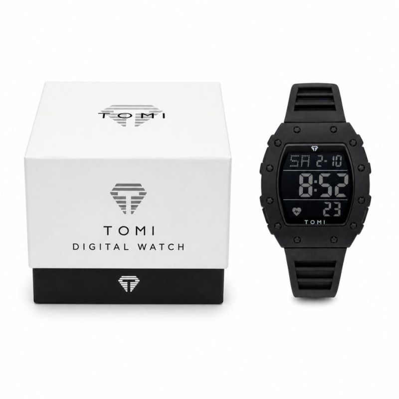 Men’s Digital Sports Watch – Tactical Black (9cm Case/Profile)
