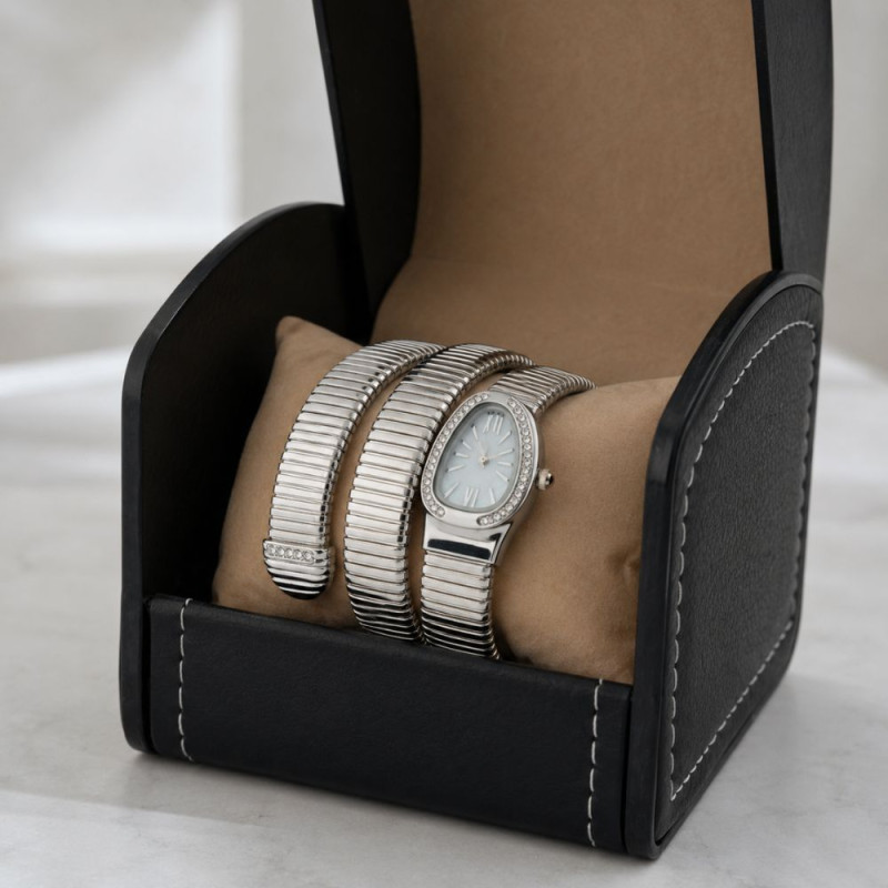 Snake Coil Bracelet Ladies Watch Display Case