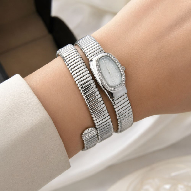 Snake Coil Bracelet Ladies Watch Display Case