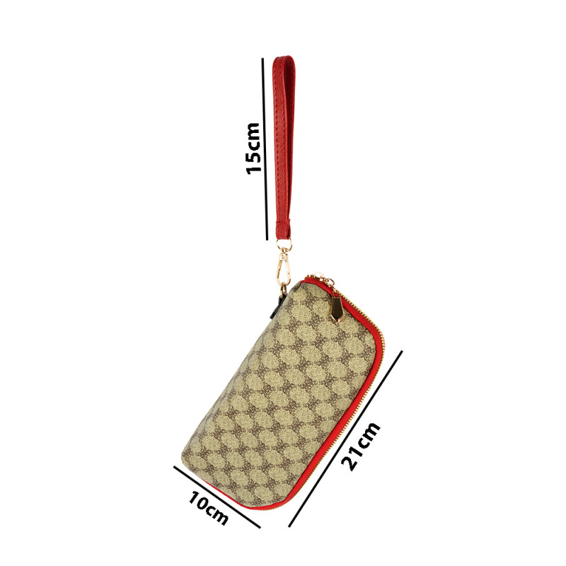 Multi-Color Lady’s Long Wallet (21cm)