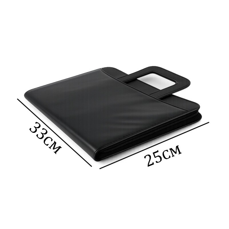 Professional Document & Tech Zipper Organizer – Sleek Black (33cm)