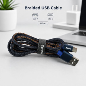 USB CABLE TYPE C Braided USB Charging Cable – Assorted