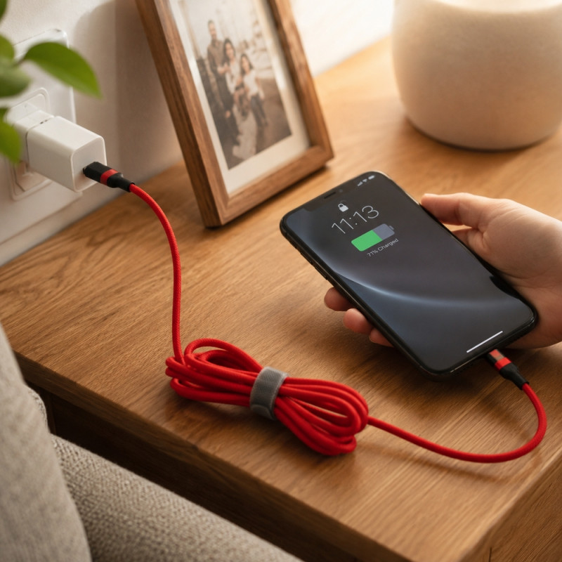 Lighting USB C Cable – Red (120cm)