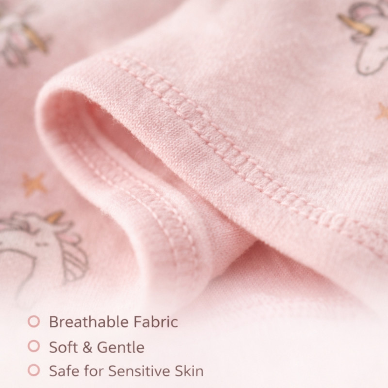 Baby Boutique 5-Piece Floral Print Set – Soft Light Pink