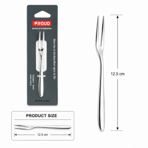 Fine Form Dinner Fork Designed for Everyday Cooking &amp; Kitchen Excellence – Silver (H-12.5cm)