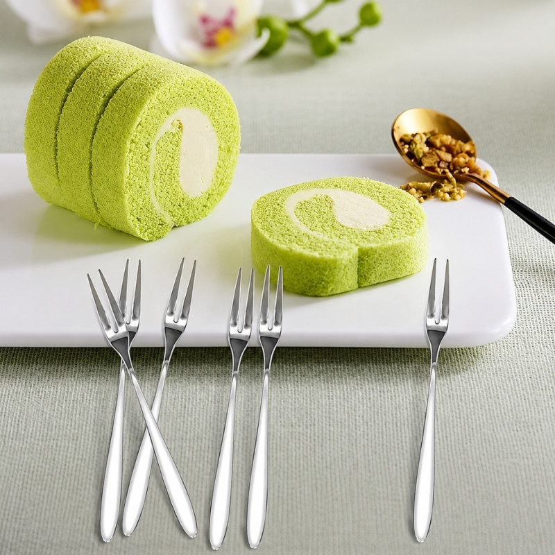 Fine Form Dinner Fork Designed for Everyday Cooking &amp; Kitchen Excellence – Silver (H-12.5cm)