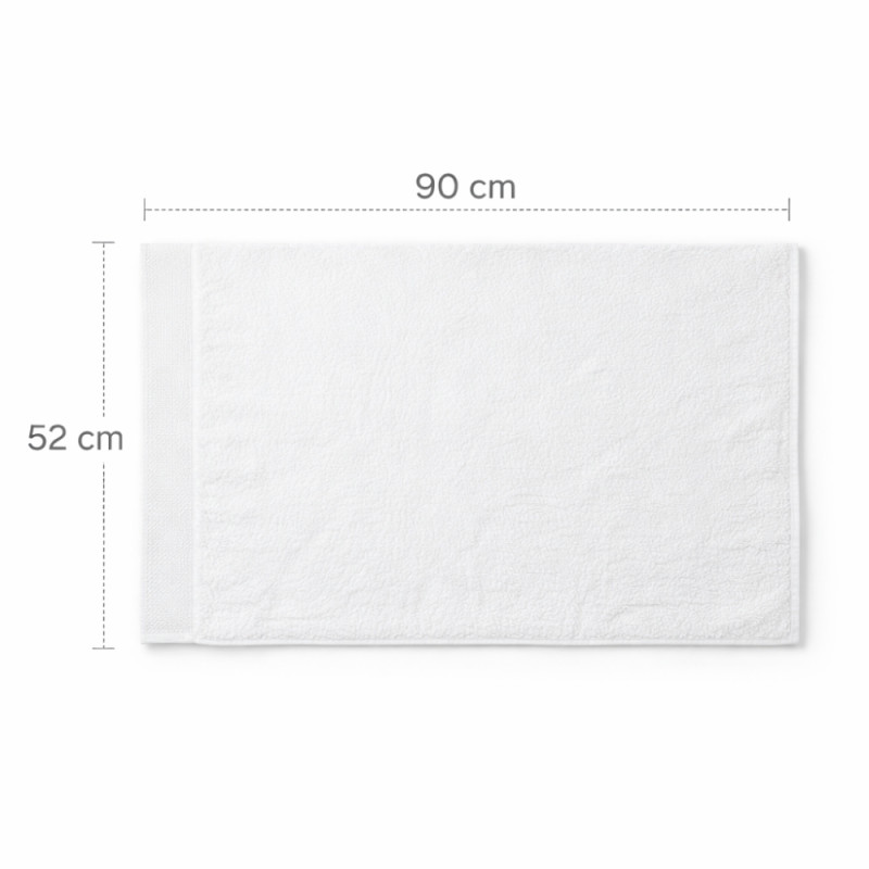 Luxury Pure White Bath Towel – Ultra-Soft Cotton Blend (90x52cm)