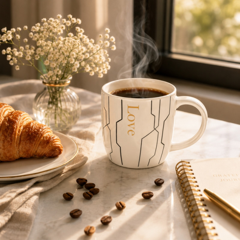 Classic CERAMIC CUP – White Premium Quality (9 x 9cm)