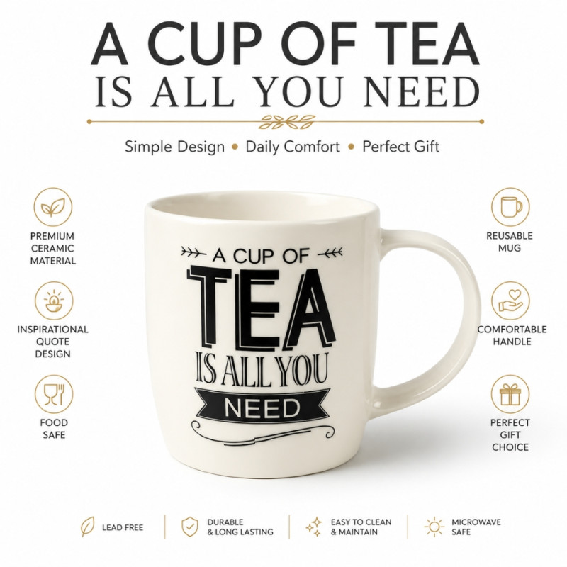 Professional CERAMIC CUP – Ivory Premium Quality (9Cm X 9Cm)