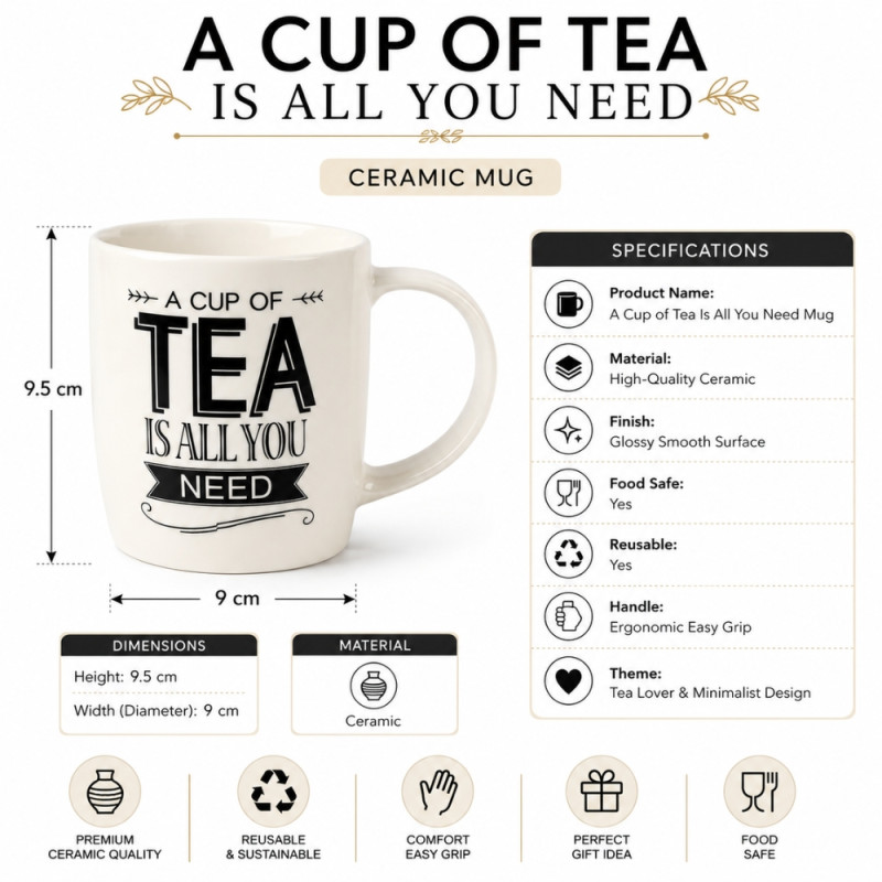 Professional CERAMIC CUP – Ivory Premium Quality (9Cm X 9Cm)