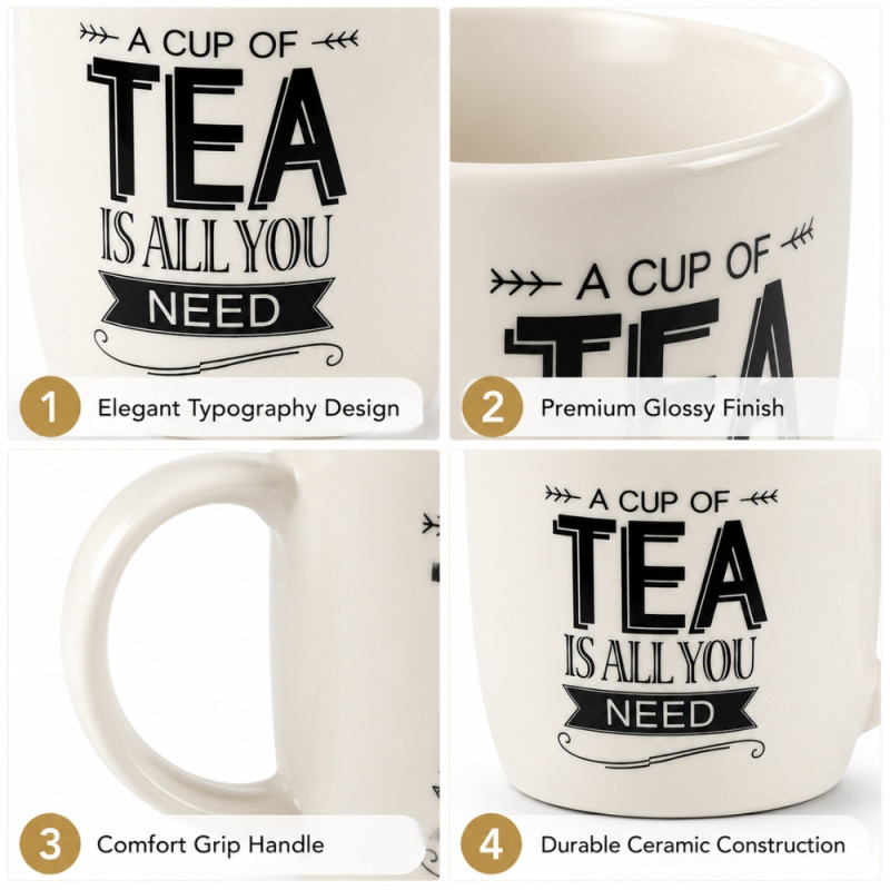 Professional CERAMIC CUP – Ivory Premium Quality (9Cm X 9Cm)
