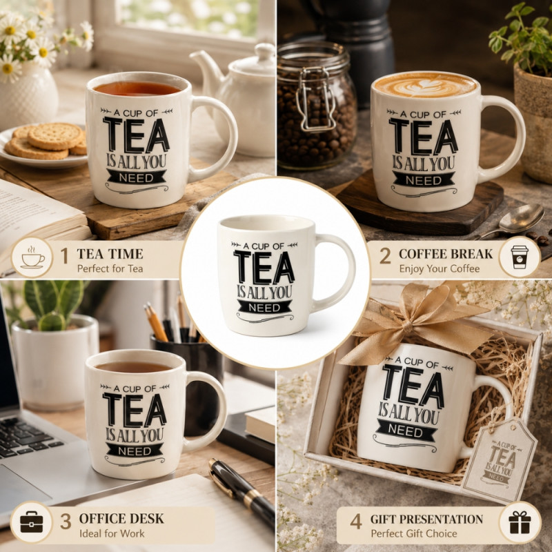 Professional CERAMIC CUP – Ivory Premium Quality (9Cm X 9Cm)