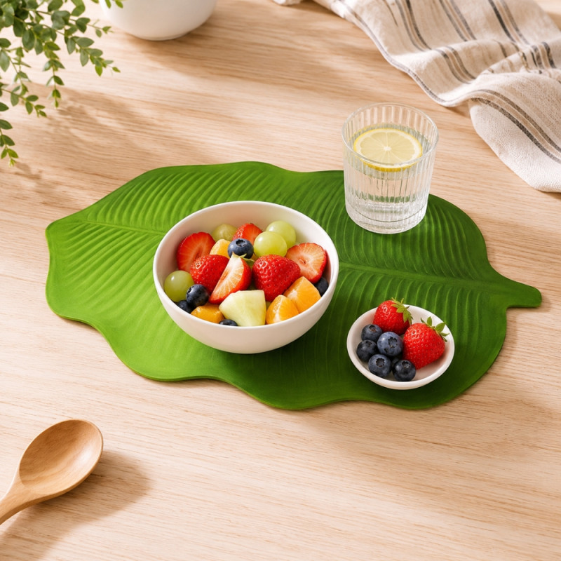 Pro Grace Table Mat Designed for Elegant Dining &amp; Entertaining – Green (H-30cm x W-47cm)
