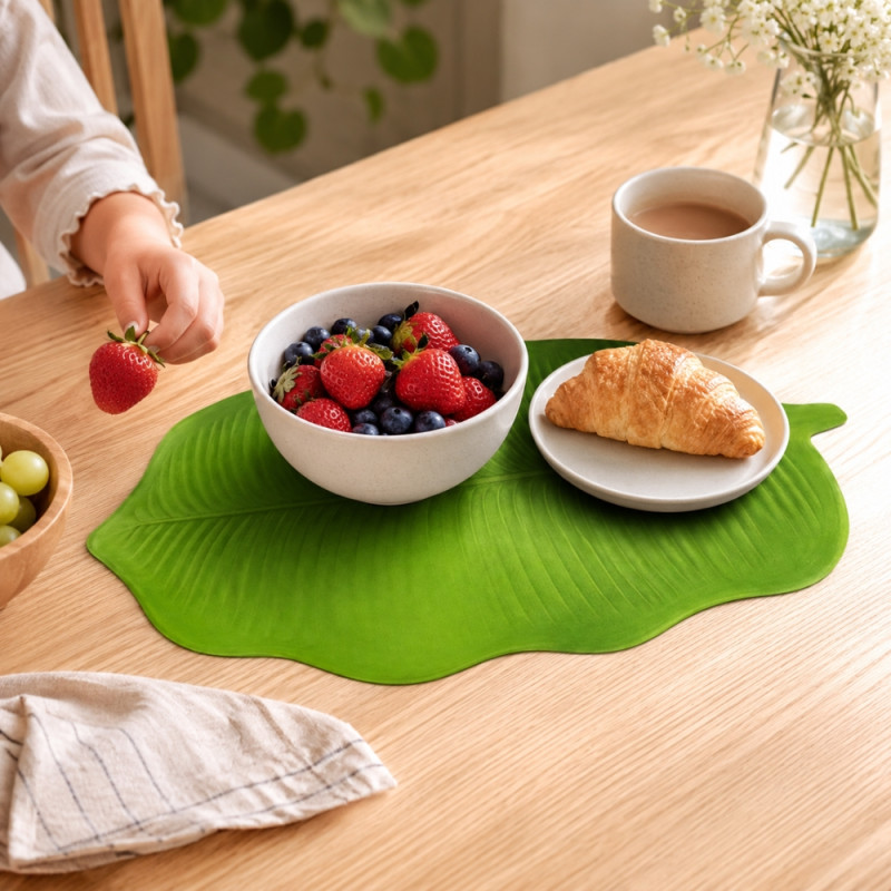 Pro Grace Table Mat Designed for Elegant Dining &amp; Entertaining – Green (H-30cm x W-47cm)