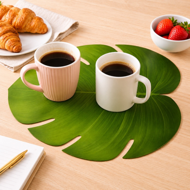 Elite Style Table Mat Designed for Elegant Dining &amp; Entertaining – Green (H-38cm x W-47cm)