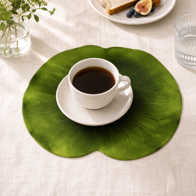 Premium Touch Table Mat Designed for Elegant Dining &amp; Entertaining – Green (H-37cm x W-40cm)
