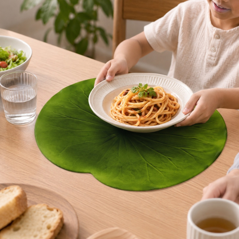Premium Touch Table Mat Designed for Elegant Dining &amp; Entertaining – Green (H-37cm x W-40cm)