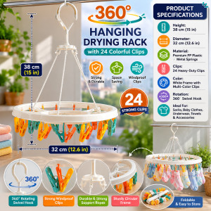Fine Spark Clothes Drying Rack Designed for Effortless Laundry &amp; Garment Care – Multi Color (H-38, W-32 CM)