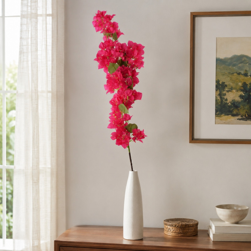 Artificial Pink Rose Flower Stem