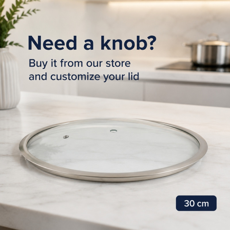 31cm Glass Lid - Clear