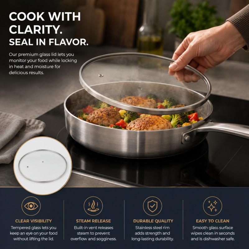 Tempered Glass Lid