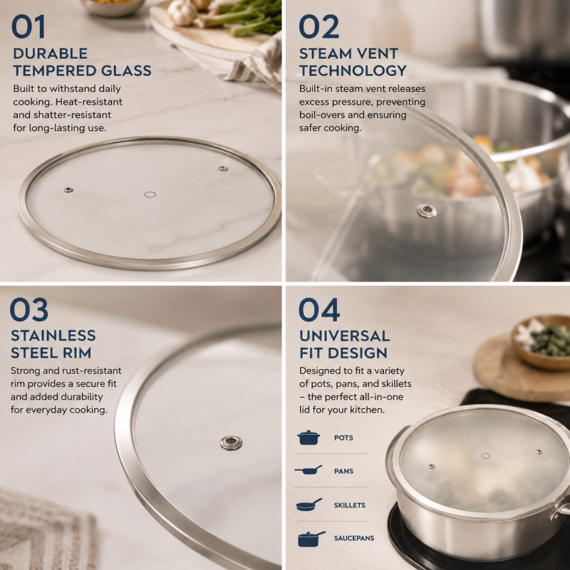 Tempered Glass Lid