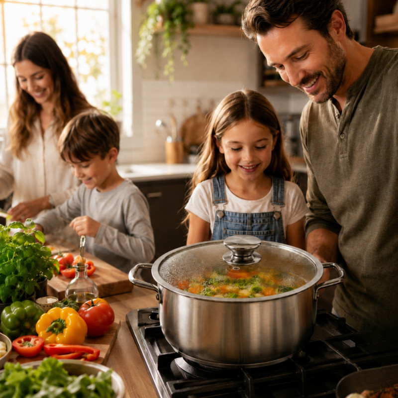 Smart Find Frying Pan Designed for Everyday Cooking &amp; Kitchen Excellence – Stainless Steel (DIA-27 CM)