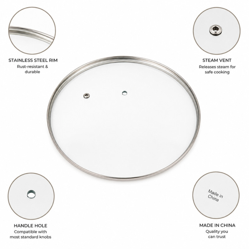 Perfect Pick Frying Pan Designed for Everyday Cooking &amp; Kitchen Excellence – White (DIA-23 CM)