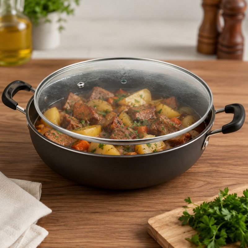 Perfect Pick Frying Pan Designed for Everyday Cooking &amp; Kitchen Excellence – White (DIA-23 CM)