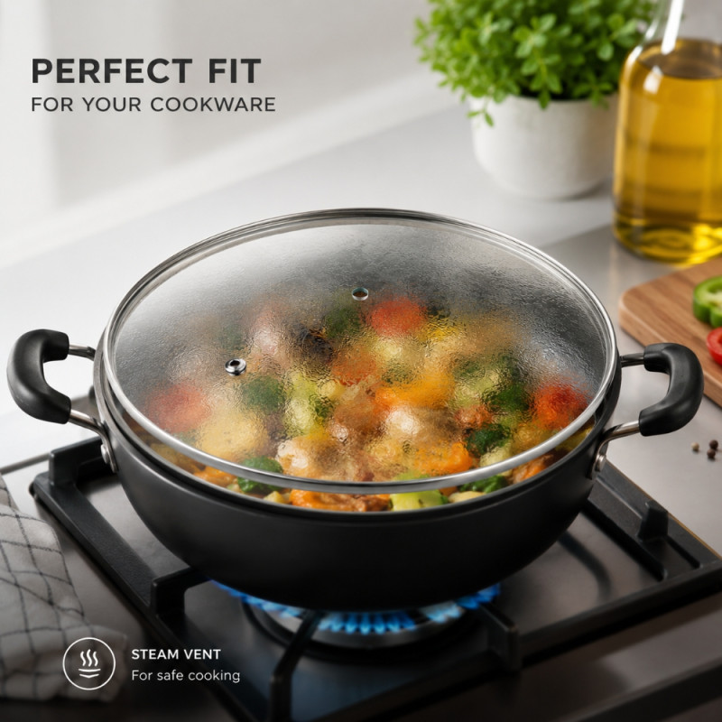 Perfect Pick Frying Pan Designed for Everyday Cooking &amp; Kitchen Excellence – White (DIA-23 CM)