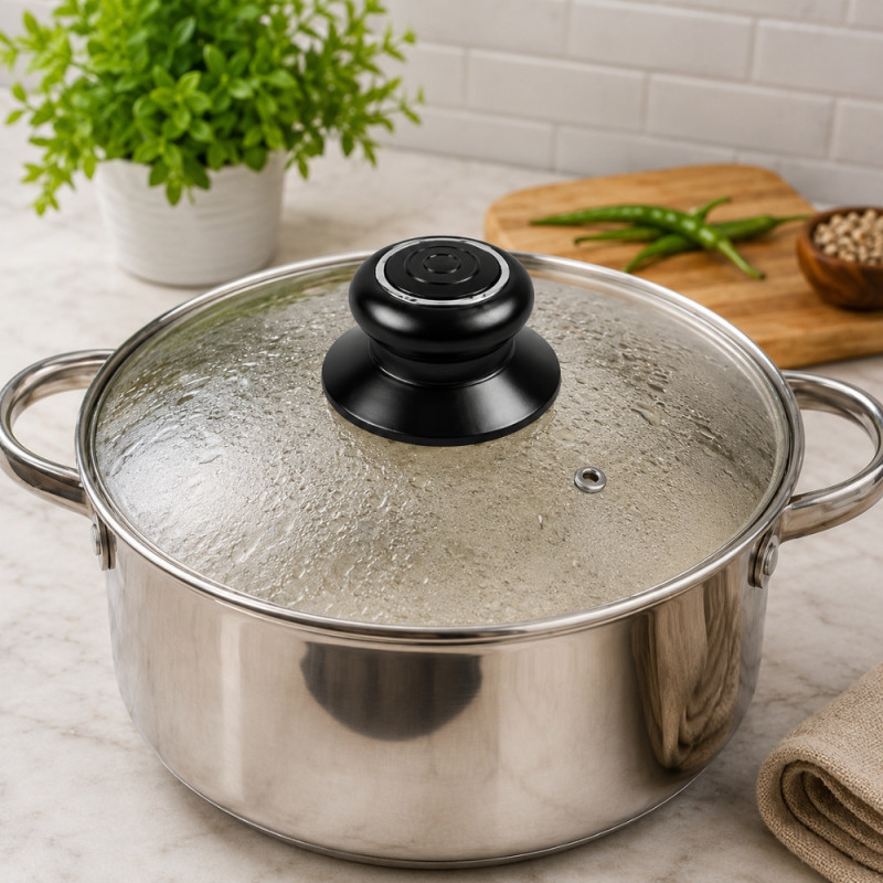 Radiant Select Pot Lid Knob Designed for Everyday Cooking &amp; Kitchen Excellence – Black (DIA-6.5, T-3.5 CM)