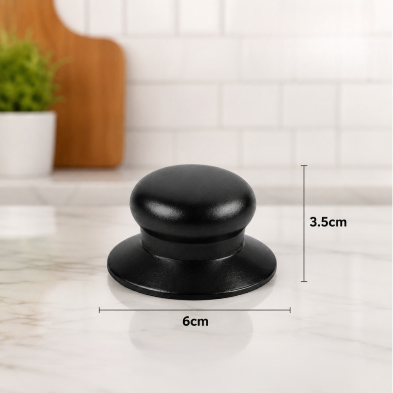 Polished Pick Drawer Pull Designed for Everyday Cooking &amp; Kitchen Excellence – Black (H-3.5, W-6 CM)