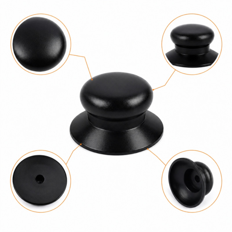 Polished Pick Drawer Pull Designed for Everyday Cooking &amp; Kitchen Excellence – Black (H-3.5, W-6 CM)