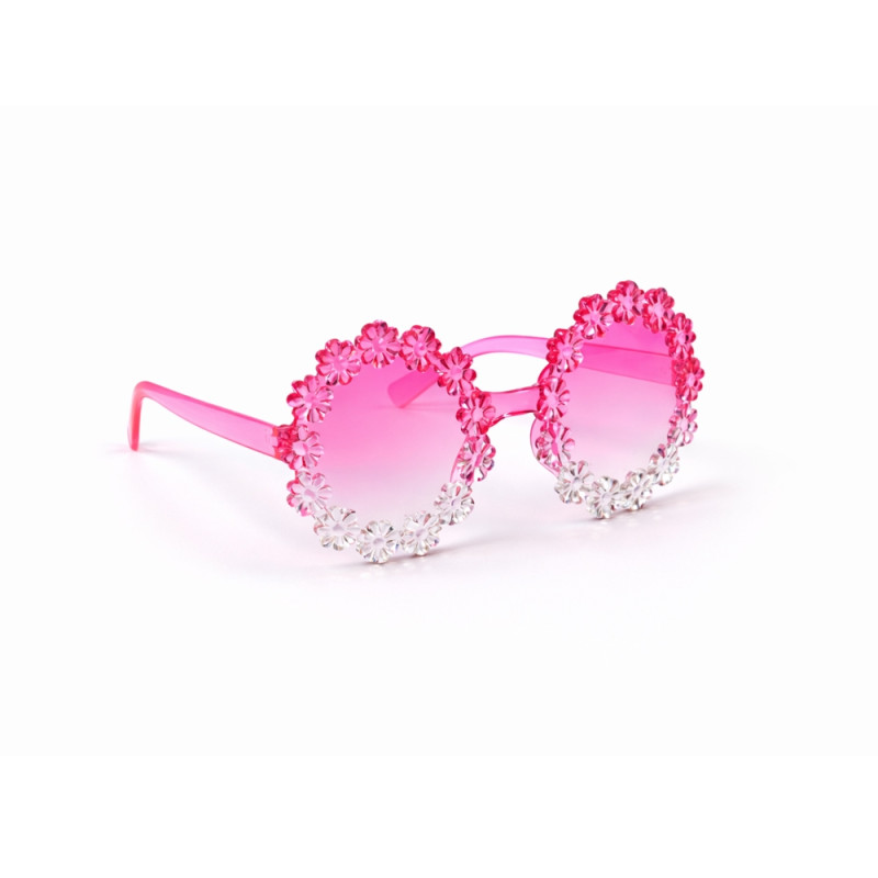 Kids' "Daisy Petal" Round Fashion Sunglasses (2-Pack) – Brown &amp; Pink Flower Frames