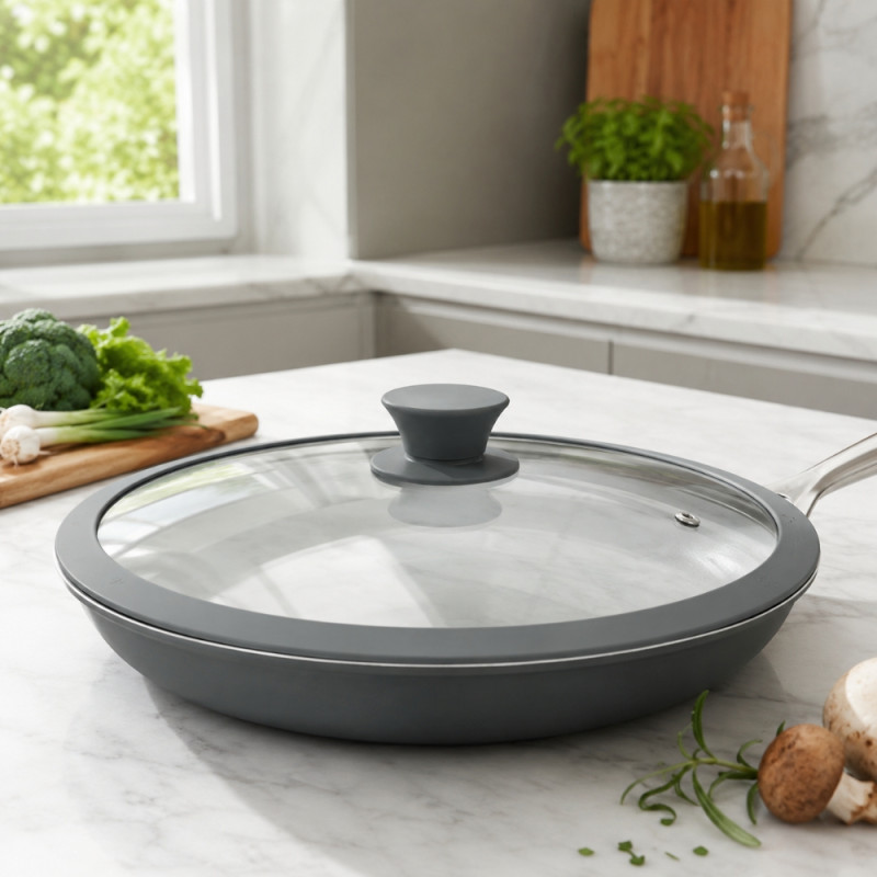 Fresh Max Frying Pan Lid Designed for Everyday Cooking &amp; Kitchen Excellence – Transparent (W-30cm)