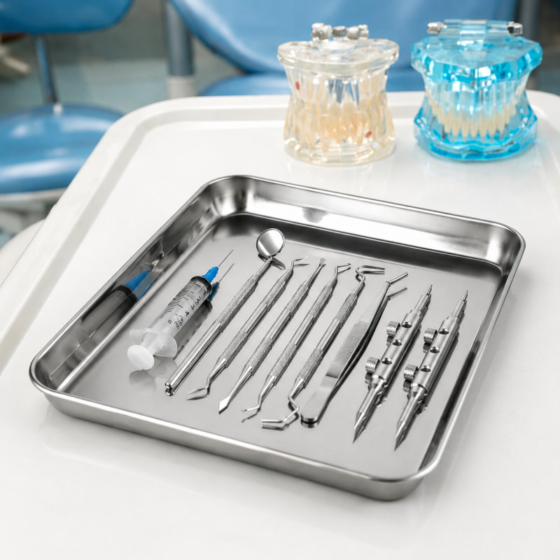 Durable Find Serving Tray Designed for Elegant Dining &amp; Entertaining – Stainless Steel (W-18, L-20, T-2.5 CM)