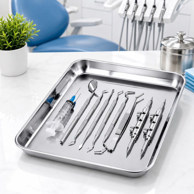 Elegant Pro Serving Tray Designed for Elegant Dining &amp; Entertaining – Stainless Steel (W-24.5, L-31, T-3 CM)