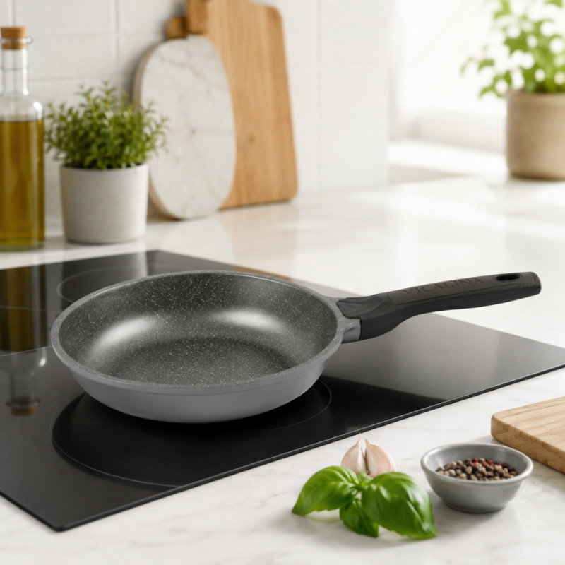 Radiant Find Frying Pan Designed for Everyday Cooking & Kitchen Excellence – Gray (H-5cm x W-20cm)