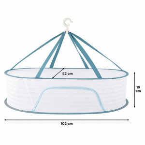 Fresh Glow Laundry Basket Designed for Effortless Laundry &amp; Garment Care – White (W-102, DIA-52 CM)