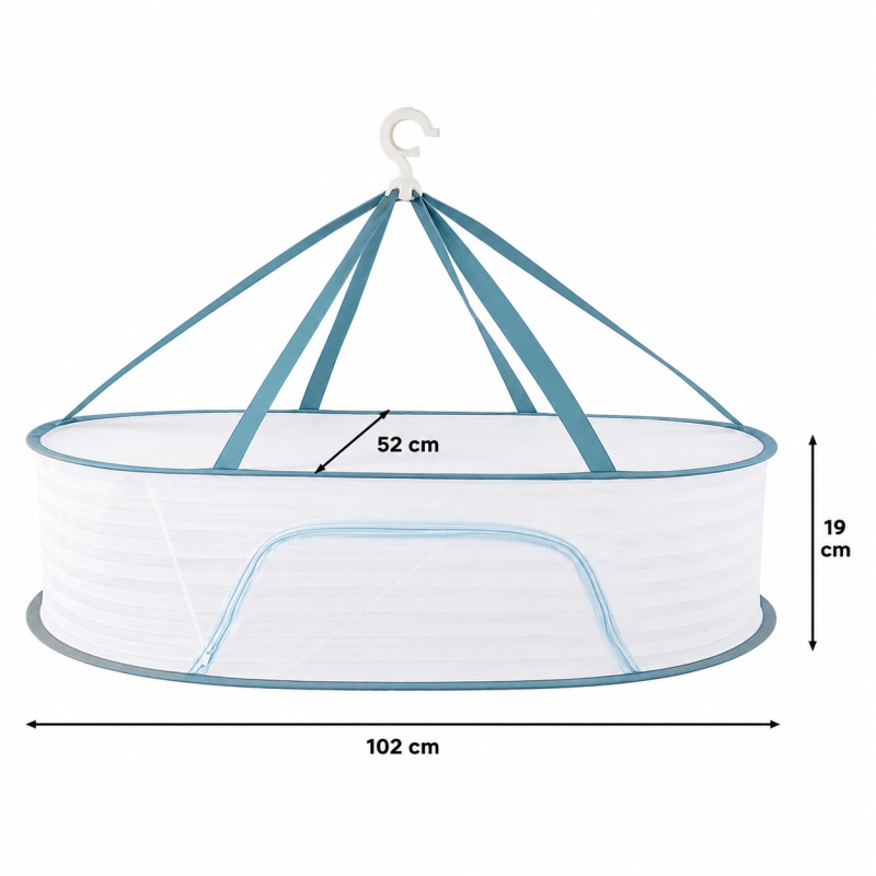 Fresh Glow Laundry Basket Designed for Effortless Laundry & Garment Care – White (W-102, DIA-52 CM)