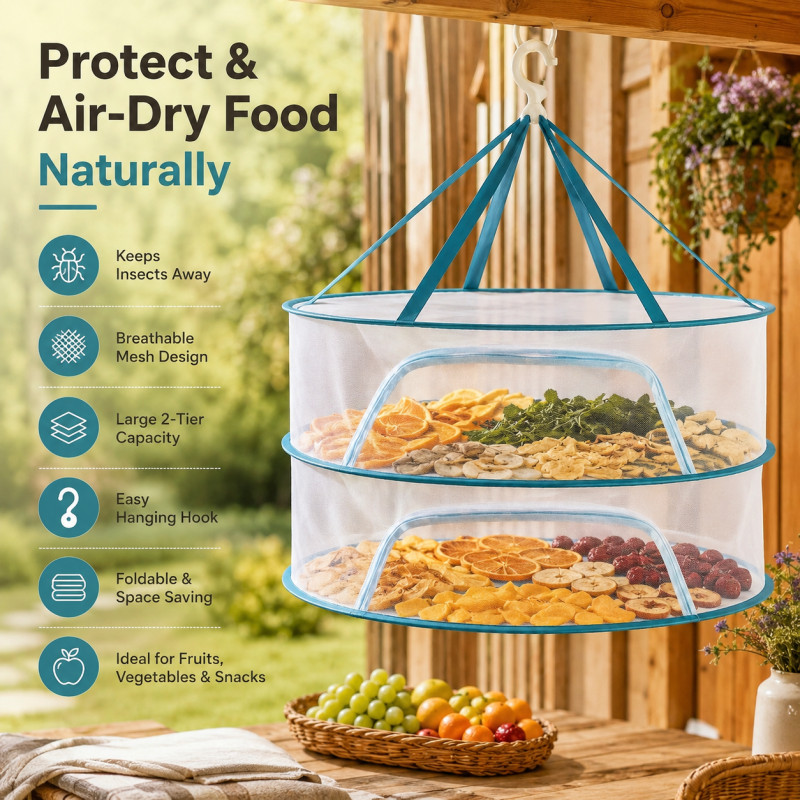 Fold Away Laundry Basket Designed for Effortless Laundry &amp; Garment Care – White (H-30, W-70, DIA-70 CM)